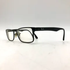 レイバン Ray-Ban メガネ フレーム 眼鏡 スクエア ブラック 黒 ロゴ 錆有
