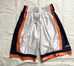 アシックス プラクティスパンツ XB7337 カラー ホワイトＸネイビー 0150