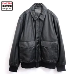 00s A-2タイプ 中綿 レザー ジャケット レディース 表記Lサイズ