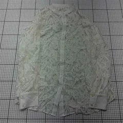 ◇ Θ ルミエ Lumiere レースブラウス 長袖シャツ ホワイト系 レディース Fサイズ E  【1601150009258】