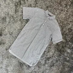 トミーヒルフィガー レディース ロング ストライプ Tシャツ (XS)