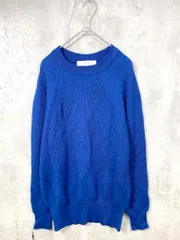 green label relaxing グリーンレーベルリラクシング ユナイテッドアローズ 3213-119-0960 定価7590円 カタ畦 ラグラン クルーネック ニット セーター sizeS/青 ◇■メンズ