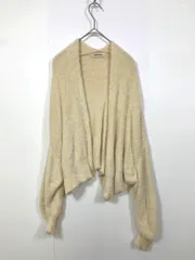 COCO DEAL ココディール 71733265B 定価8690円 フェザーショートガウン カーディガン size2/アイボリー ■■レディース