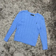 ポロラルフローレン ウール カシミア ケーブルニット (LG)