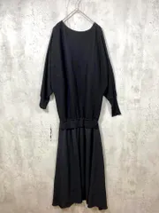 美品 Rope Picnic ロペピクニック GDE-12060 ドッキングドルマンニット ワンピース size38/黒  ■■レディース