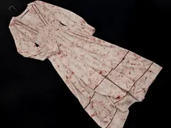FRAY I.D フレイアイディー 花柄 シャーリング ワンピース size0/ピンク ■◇ レディース