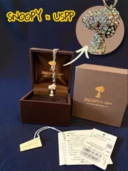 ★ SNOOPY × USPP スヌーピー　ユーエスピーピー　　　ネックレス　スワロフスキー　シルバー　925