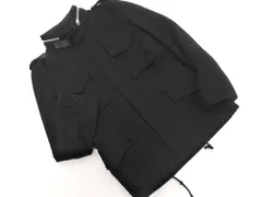 nano universe ナノユニバース ウール混 フーディー スタンドカラー ジップアップ ジャケット sizeS/黒 ◇■ メンズ