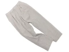 URBAN RESEARCH アーバンリサーチ チェック タック テーパード パンツ size36/ダークブラウンｘ白 ◇■ レディース