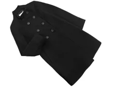 NATURAL BEAUTY BASIC ナチュラルビューティーベーシック ウール混 スタンドカラー コート sizeM/黒 ◇■ レディース