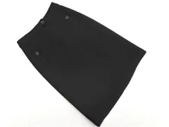 KUMIKYOKU 組曲 ウール混 Aライン 台形 スカート size1/黒 ◇■ レディース