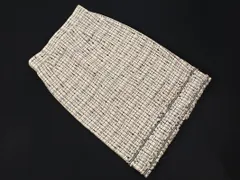 ANAYI アナイ ツイード タイト スカート size36/白ｘ黒 ◇■ レディース