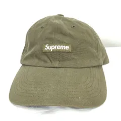 supremeシュプリーム コーデュラデニム スモールボックス 6パネルキャップ カーキ系