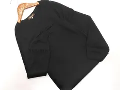 PAUL STUART ポールスチュアート ウール100% Vネック ニット セーター size6/黒 ◇■ レディース