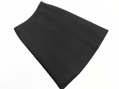 PAUL STUART ポールスチュアート ウール混 Aライン 台形 スカート size8/濃紺 ◇■ レディース