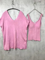 SNIDEL HOME スナイデルホーム ニットタンク カフタンニット プルオーバー sizeONE/ピンク ◇■レディース