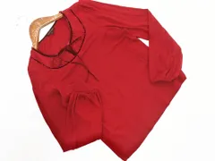 TRANS WORK トランスワーク リボン カットソー size40/赤 ◇■ レディースのサムネイル