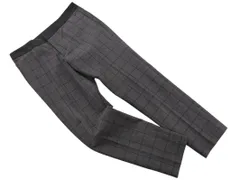AMACA アマカ グラフチェック トラウザー パンツ size38/グレー ■■ レディース