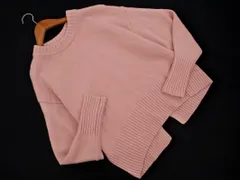 green label relaxing グリーンレーベルリラクシング ユナイテッドアローズ ウール100% バックスリット ニット セーター size36/ピンク ◇■ レディース