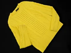 POLO RALPH LAUREN ポロ ラルフローレン ケーブル編み ニット セーター sizeS/黄 ◇■ メンズ