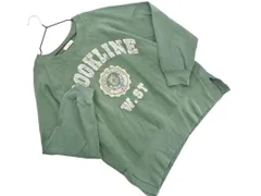 SM2 サマンサモスモス 裏起毛 プリント トレーナー スウェット sizeF/薄緑 ◇■ レディース