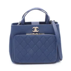 シャネル CHANEL ショルダーバッグ ビジネスアフィニティ マトラッセ A93750 ブルー レザー マトラッセ ビジネス アフィニティ 2wayチェーントート レディースのサムネイル