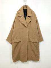 JOHN LAWRENCE SULLIVAN ジョンローレンスサリバン CO14-51-88 アルパカ シャギー ビッグ シルエット コート size8/ベージュ ◆■◎レディース