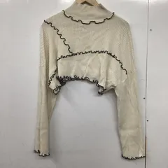 JEANASIS ジーナシス Tシャツ 長袖 JS071313SB 配色メローニット ショート丈 クロップド丈 スタンドネック タートルネックのサムネイル