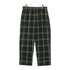 美品 ZARA ザラ チェック柄 イージーパンツ 裾折り返し ストレートパンツ L ブラック レディース 古着