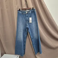 ザラ ワイド デニム パンツ 42