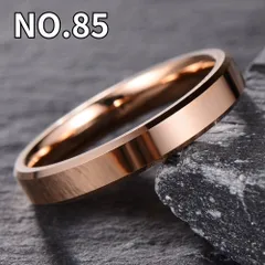 NO.85 指輪 幅4mm シンプルリング メッキ ピンクゴールド