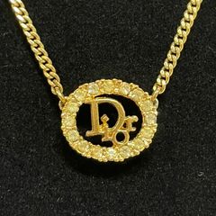 3051-2 極美品✨ Dior ネックレス CD ロゴ 希少 刻印 cm - メルカリ