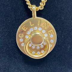 K18 yg 愛/愛 リバーシブル イリュージョン ガラス ペンダント - メルカリ