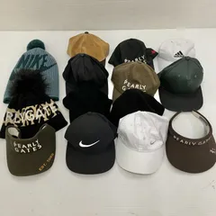 ◆ NIKE adidas パーリーゲイツなど  14点 まとめ商品 GOLF SPORTS  ゴルフ スポーツ キャップ サンバイザー ニット帽など 中古品