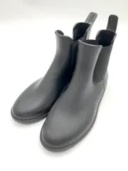 ORiental TRaffic オリエンタルトラフィック サイドゴアラバーレイン ブーツ sizeM/黒 ■■レディース