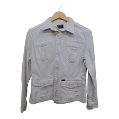 Lee リー デニムジャケット サイズM ホワイト 白 無地 アメカジ 古着