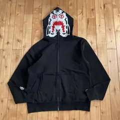 ★XL★ ホワイト タイガー パーカー a bathing ape BAPE Tiger full zip hoodie エイプ ベイプ アベイシングエイプ vyi4069