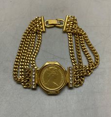 66ヴィンテージ CELINE ゴールドカラー チャーム ブレスレット - メルカリ