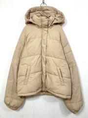 INGNI イング 204-720021 定価5390円 フードショートエコダウンジャケット／オーバーサイズ コート sizeM/ベージュ ◆■レディース