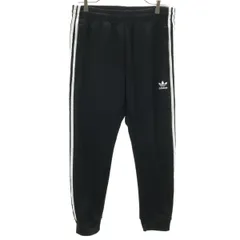 美品 adidas Originals アディダスオリジナルス トレフォイルロゴ トラックパンツ M ブラック ジャージ メンズ 古着