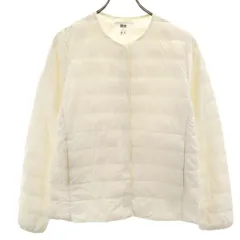 UNIQLO ユニクロ ウルトラライトダウンジャケット L アイボリー レディース 古着