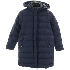 green label relaxing グリーンレーベルリラクシング ダウンコート 145 ネイビー キッズ 古着