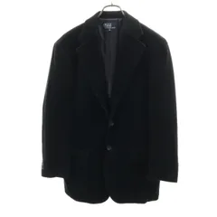 Polo by Ralph Lauren ポロバイラルフローレン 日本製 コーデュロイ テーラードジャケット M ブラック メンズ 古着