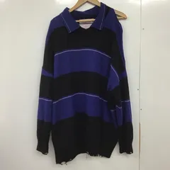 DAIRIKU ダイリク ニット、セーター 長袖 23SS K-4 Lager Border Knit 襟付き ラガーニット 肩開きのサムネイル
