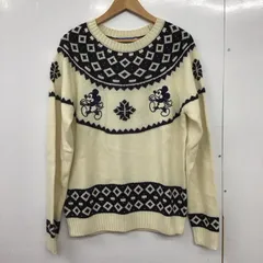 Disney ディズニー ニット、セーター 長袖 クルーネック ミッキーマウス