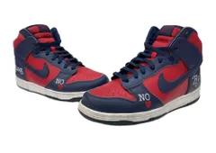 ナイキ NIKE 21年製 × SUPREME シュプリーム SB DUNK HIGH OG QS BY ANY MEANS ダンク ハイ シューズ 赤 紺 DN3741-600 メンズ靴 スニーカー レッド 27cm 104S-1160