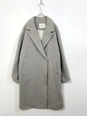 SLOBE IENA スローブイエナ 17-020-912-3190-4-0 定価23000円+税 インペリアルモッサビッグラペルオーバー コート size36/グレー ◆■レディース