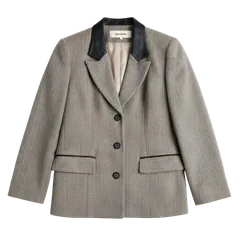 ピエールカルダン pierre cardin ジャケット テーラード ヘリンボーン 襟異素材 日本製 ブラウン系 ベージュ系 9サイズ 986702のサムネイル
