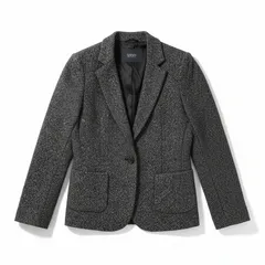 セブンティ SEVENTY  ジャケット ツイード調 サイドポケット イタリア製 黒系 990998