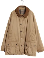 【お得なクーポン配布中!】 バブアー ライトウェイト ビデイル ジャケット メンズ L / 古着 3ワラント フルジップ ハーフ コート ジャンパー ノンオイルド ベージュ 